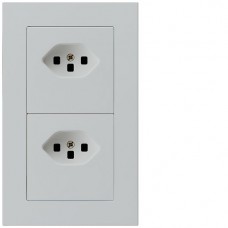 UP-Kombination Hager kallysto.pro Gr.I-I, vertikal, 2×Typ 23 mit Schraubklemme C lichtgrau UP-Kombination Hager kallysto.pro Gr.I-I, vertikal, 2×Typ 23 mit Schraubklemme C lichtgrau