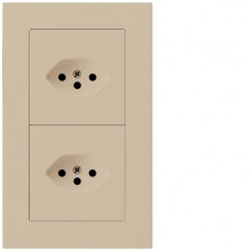 UP-Kombination Hager kallysto.pro Gr.I-I, vertikal, 2×Typ 13 beige UP-Kombination Hager kallysto.pro Gr.I-I, vertikal, 2×Typ 13 beige
