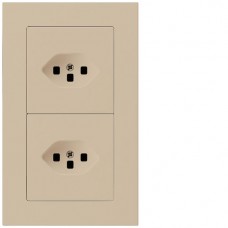 UP-Kombination Hager kallysto.pro  Gr.I-I, vertikal, 2×Typ 23 beige