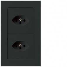 UP-Kombination Hager kallysto.pro Gr.I-I, vertikal, 2×Typ 23 schwarz UP-Kombination Hager kallysto.pro Gr.I-I, vertikal, 2×Typ 23 schwarz
