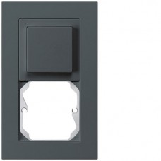 UP-Kombination Hager kallysto.pro Gr.I-I vertikal Schalter S3 + leer anthrazit