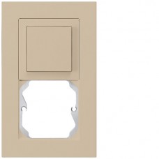 UP-Kombination Hager kallysto.pro Gr.I-I vertikal Schalter S3 + leer beige
