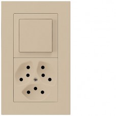 UP-Kombination Hager kallysto.pro Gr.I-I, vertikal, Impulstaster + Kombi 3xTyp 13 beige UP-Kombination Hager kallysto.pro Gr.I-I, vertikal, Impulstaster + Kombi 3xTyp 13 beige