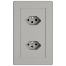 UP-Kombination EDIZIO.liv SNAPFIX® 2x1 156x96mm 1xT13+1xT13 hellgrau GMI A 2X1