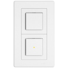 UP-Kombination EDIZIO.liv SNAPFIX® 2x1 156x96mm 2xSchema 3/1L beleuchtet weiss GMI A L 2X1