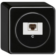 AP-Dose Hager basico 1×RJ45u schwarz AP-Dose Hager basico 1×RJ45u schwarz