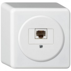 AP-Dose Hager basico 1×RJ45u weiss AP-Dose Hager basico 1×RJ45u weiss