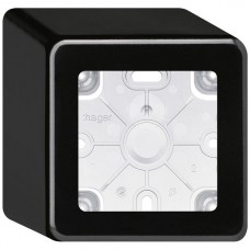 AP-Gehäuse BASICO 1×systo schwarz