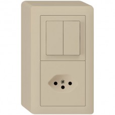 AP-Kombination I-I Hager kallysto 1/1L +T13 beige
