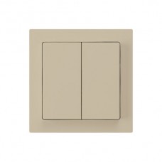 Druckschalter 1/3+3/1L beige Einsatz kallysto 10A 60x60mm