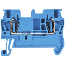 Durchgangsklemme Wieland WKF 2×Federzuganschluss, 1,5mm² 4,15mm blau