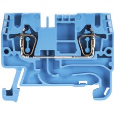 Durchgangsklemme Wieland WKFN 2×Federzuganschluss 2,5mm² 5mm blau