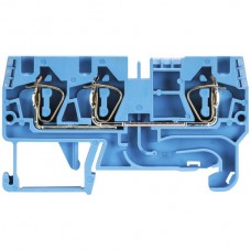 Durchgangsklemme Wieland WKFN 3×Federzuganschluss 4mm² 6mm blau
