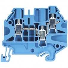 Durchgangsklemme Wieland WT 3×Schraubanschluss 4mm² 6mm blau