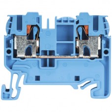 Durchgangsklemme Wieland WTP 2×Push-In 2,5mm² 5mm blau