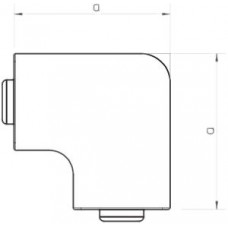 Flachwinkel OBO Bettermann zu Installationskanal WDK 60×150mm lichtgrau