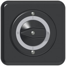 Frontset ABB CLASSIC zu Drehschalter 0-I-0-I schwarz