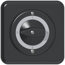 Frontset ABB CLASSIC zu Drehschalter 0-I-0-II schwarz