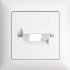 Frontset EDIZIOdue weiss 88×88mm 1×RJ45 FMI