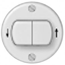 Frontset ABB Classic Ø43mm weiss 2 Druckknöpfe für Storentaster