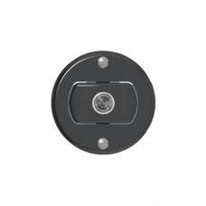 Frontset ABB Classic schwarz Ø43mm mit Linse