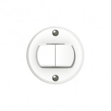 Frontset ABB Classic weiss Ø43mm Doppeldruckknopf