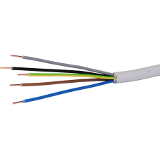 Kabel TT 5×1,5mm² 3LNPE grau Eca - Preis pro Meter