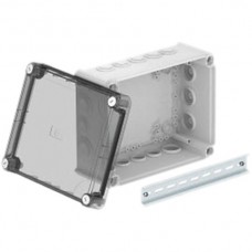 Kabelabzweigkasten 240×190×115 mit Deckel transparent