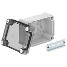 Kabelabzweigkasten OBO Bettermann geschlossen 150×116×83mm mit Deckel transparent
