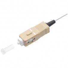 LWL-Pigtail 1xSC, 2.5m beige 50/125/900µm (OM3), PC