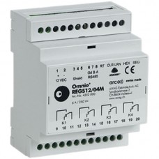 REG-Schaltaktor Omnio 12V DC 4W 230V AC 6A, 4TE