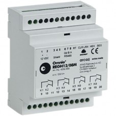 REG-Thermostataktor Omnio 12V DC 8S 230V AC 6A, 4TE