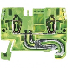 Schutzleiterklemme Wieland WKFN 2×Federzuganschluss 2,5mm² grün-gelb