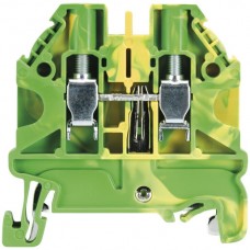 Schutzleiterklemme Wieland WT 2×Schraubanschluss, 4mm² grün-gelb