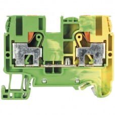 Schutzleiterklemme Wieland WTP 2×Push-In, 10mm² grün-gelb