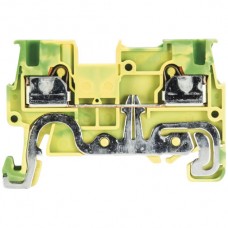 Schutzleiterklemme Wieland WTP 2×Push-In, 1,5mm² grün-gelb