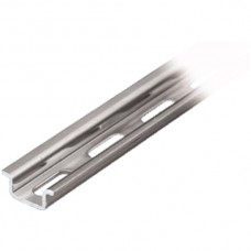 Tragschiene verzinkt gelocht Länge 2m 15x5,5mm EN 60715