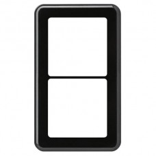 UP-Abdeckplatte 2×1 2×systo schwarz