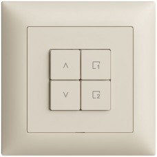 UP-Nebenstelle zu Storenschalter 1K/4T Szene EDIZIOdue Wiser crema FMI