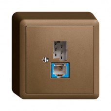 AP-Dose T+T 6P/1xRJ45 DSL - Breitband coffee EDIZIOdue