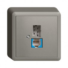 AP-Dose T+T 6P/1xRJ45 DSL - Breitband dunkelgrau EDIZIOdue
