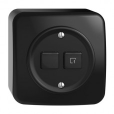 AP-Nebenstelle zu Druckschalter 1K/2T Szene STANDARDdue Wiser schwarz QX.54