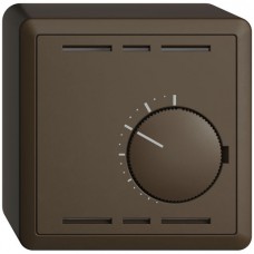 AP-Raumthermostat EDIZIOdue coffee 74x74mm ohne Schalter