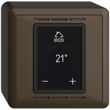 AP-Raumthermostat EDIZIOdue FX coffee mit Display Fussboden- und Raumregler