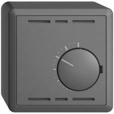 AP-Raumthermostat dunkelgrau EDIZIOdue 74x74mm ohne Schalter