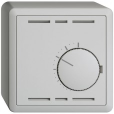 AP-Raumthermostat hellgrau EDIZIOdue 74x74mm ohne Schalter