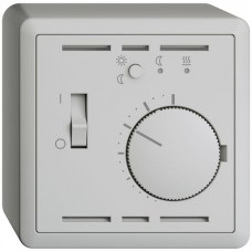 AP-Raumthermostat hellgrau EDIZIOdue mit Timer und Fühler NTC
