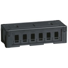 Consolidation Point Hager für 6 Module Keystone schwarz