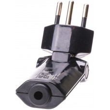Dreh-Winkelstecker Max Hauri T12 schwarz dreh-u.klappbar 130/180°