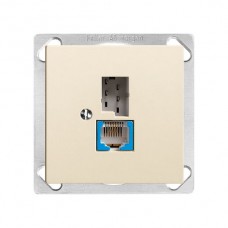 EB-Dose T+T 6P/1xRJ45 DSL - Breitband crema EDIZIOdue Feller EB-Dose T+T 6P/1xRJ45 DSL - Breitband crema EDIZIOdue Feller